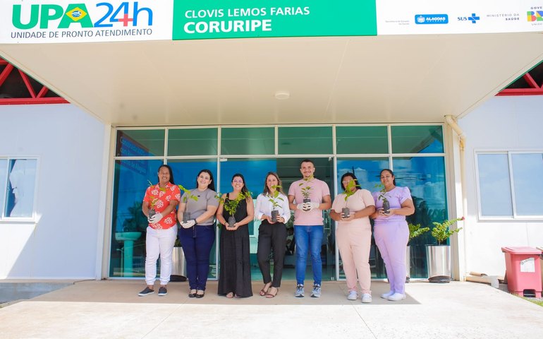 Coruripe Inicia Semana do Meio Ambiente com Plantio de Mudas na UPA