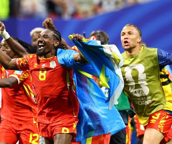 Congo vence de virada e segue na Copa, assim como Colômbia e Portugal