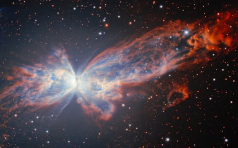 Telescópio registra imagem inédita de nebulosa em forma de borboleta