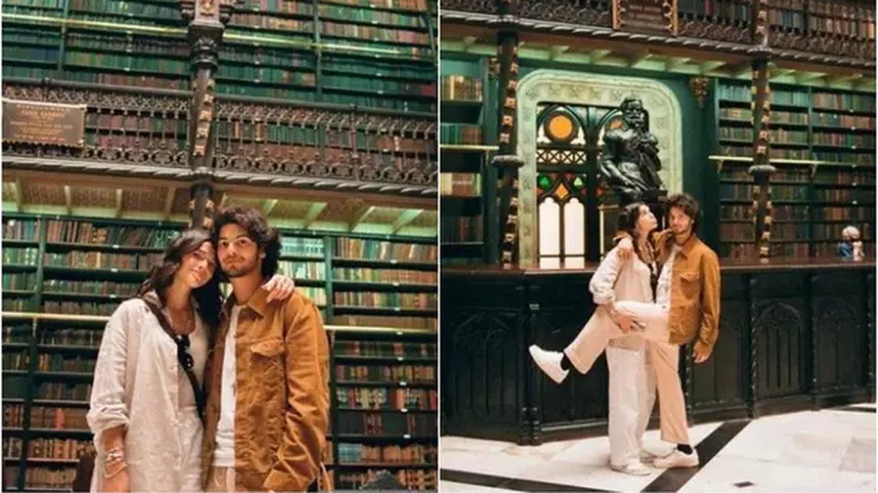 Bruna Marquezine e Xolo Maridueña passeiam pelo Rio de Janeiro neste sábado