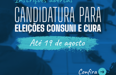 Inscrições para Eleições Consuni e Cura seguem abertas até esta quarta (19)