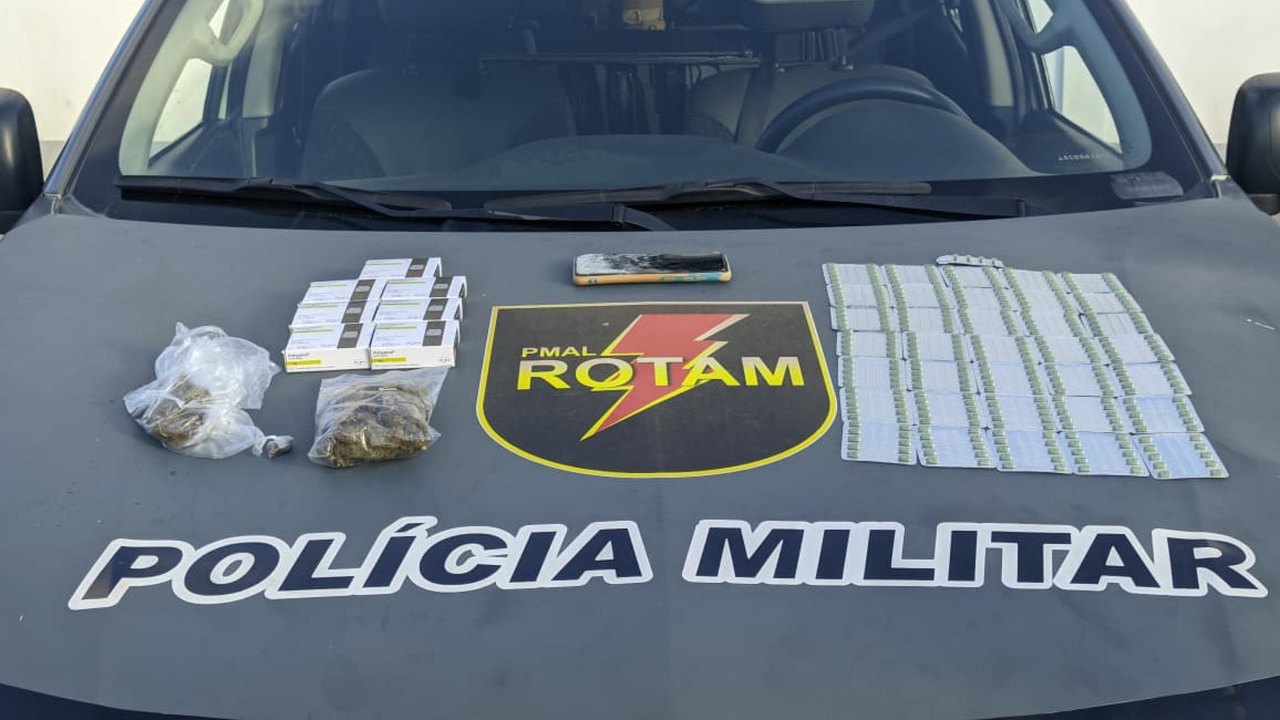 Polícia Militar de Alagoas registra prisões por tráfico de drogas em Maceió