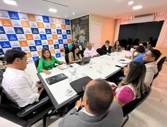 Procuradora Rosemeire Lamarca dialoga com representantes da Prefeitura de Maceió e da Braskem para agilizar construção de equipamentos sociais  Rafael Barreto/Ascom MPT