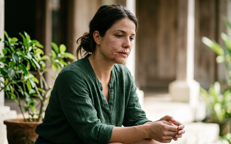 'Adeus, cicatrizes!': atriz de 'The Good Doctor' revela ataque de cachorro e mostra ferimentos no rosto