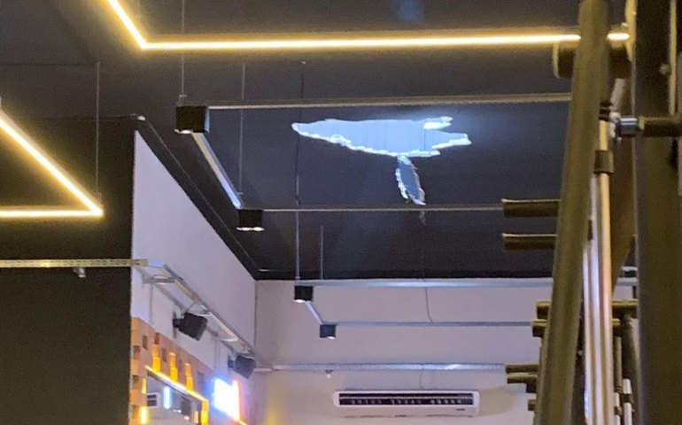 Samu atende vítima de queda de telhado em academia de Arapiraca