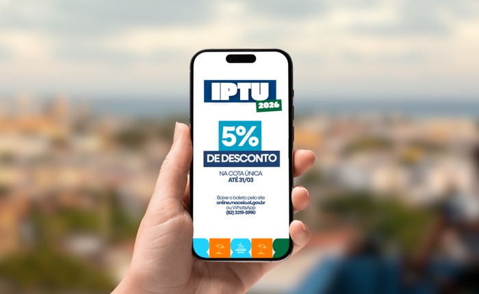 O boleto da cota única deve ser gerado pela internet ou pelo canal de atendimento da Sefaz Maceió pelo WhatsApp