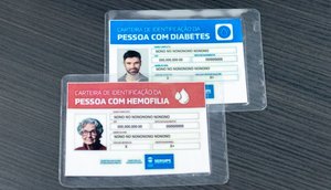 Carteira de Identificação da Pessoa com Diabetes e Hemofilia / Foto: Foto: Mário Sousa