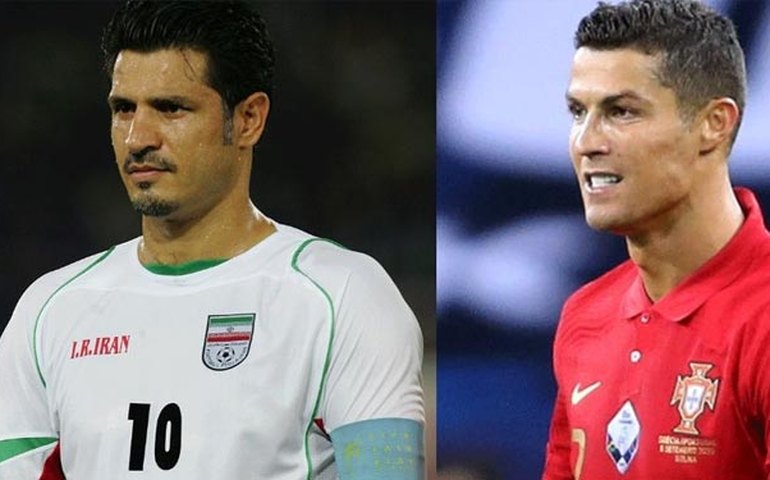 Ali Daei parabeniza Cristiano Ronaldo por igualar recorde de gols; astro agradece
