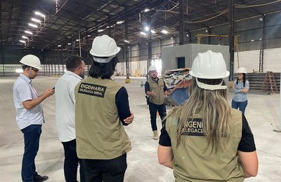 Comitiva da Paraíba conhece modelo que SSP/AL usa na construção de prédios das forças de segurança