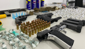 armas, drogas e muni / Foto: Foto: Reprodução Governo do Estado