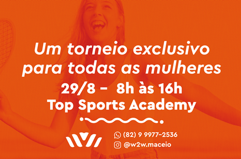 Maceió sedia torneio W2W de Beach Tennis no próximo dia 29 de agosto