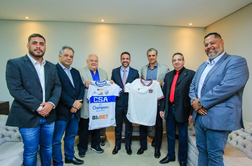 Dirigentes do CSA e do CRB agradecem incentivos do Governo de Alagoas ao futebol alagoano
