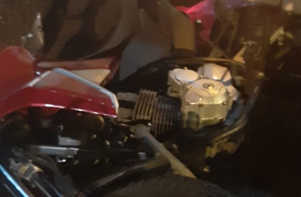 acidente entre moto e coletivo