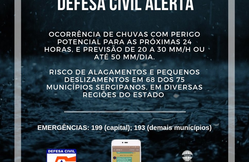 DEFESA CIVIL ALERTA CHUVAS