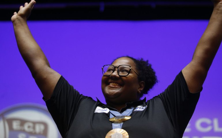 atletas olímpicos celebram o pós-Olimpíada