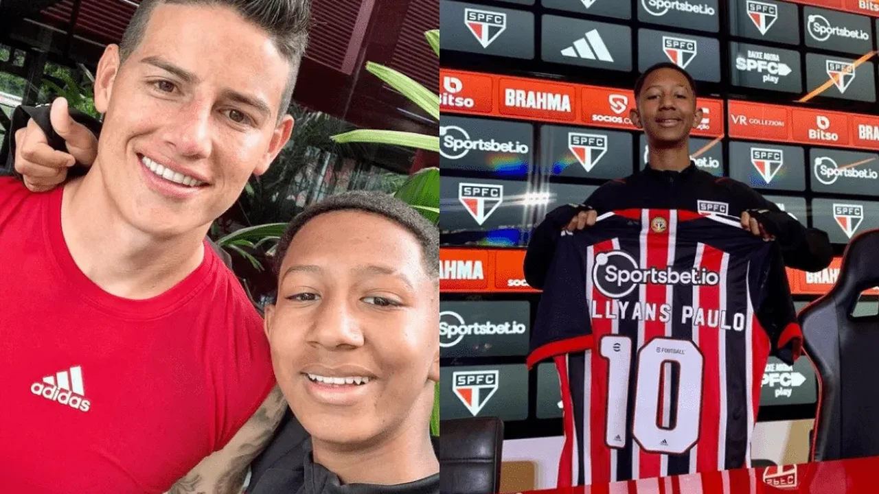 Torcedor vítima de racismo visita CT do São Paulo, ganha camisa e tira foto com jogadores
