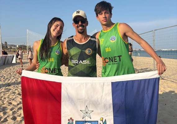 Com apoio do Governo, alagoanos se destacam no Mundial de Handebol de Praia, na Tunísia