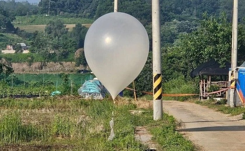 Coreia do Norte envia mais balões com lixo para o Sul, e irmã de Kim faz ameaça contra 'guerra psicológica'