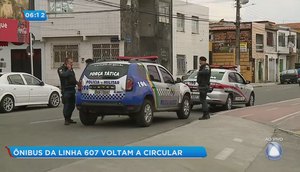 Ônibus da linha 607 voltam a circular com escolta da Polícia Militar - BGM