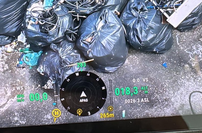 Segurança Cidadã apreende oito sacos de cabos de energia na Buarque de Macedo