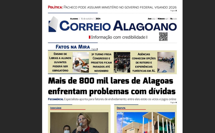 Mais de 800 mil lares de Alagoas enfrentam problemas com dívidas