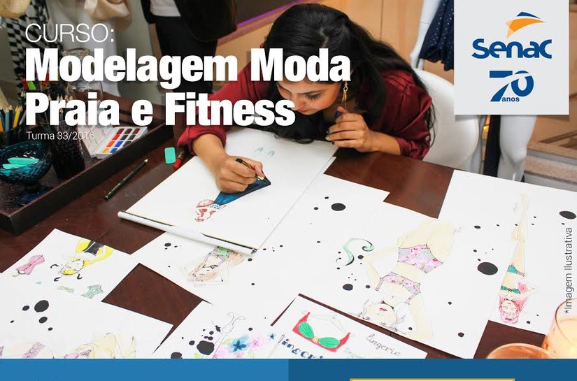 Curso de Modelagem Moda Praia e Fitness com matrículas abertas