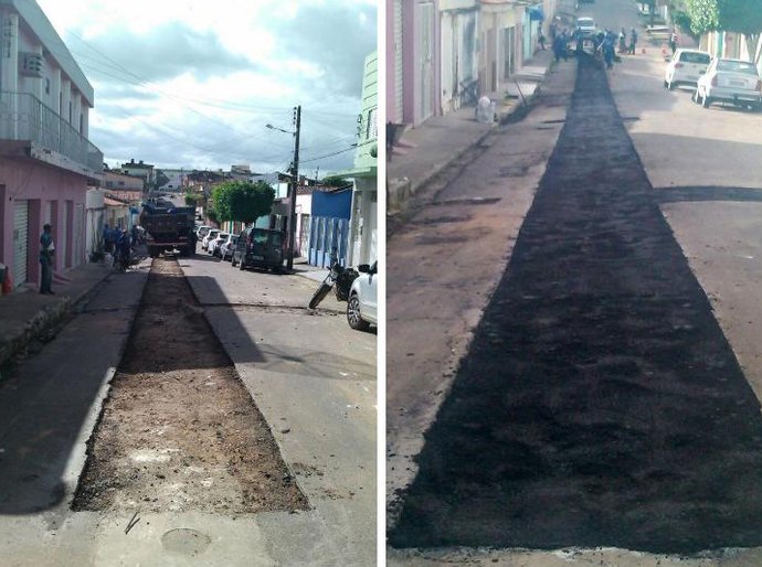 Prefeitura mantém serviços de pavimentação em ruas de Arapiraca