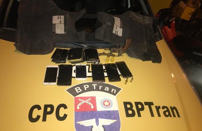 Após perseguição e troca de tiros, militares do BPTran prendem assaltante com arma, munição e colete à prova de balas