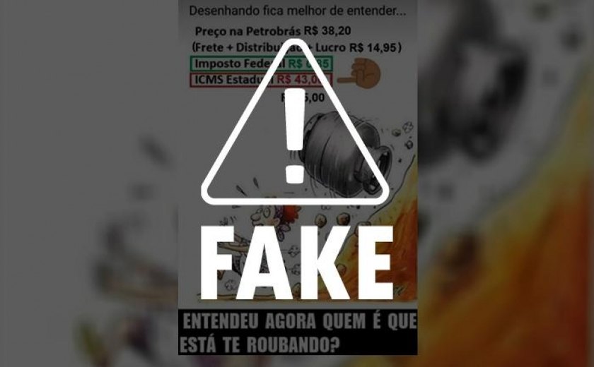 É falso que imposto estadual seja o maior responsável por preço do gás de cozinha