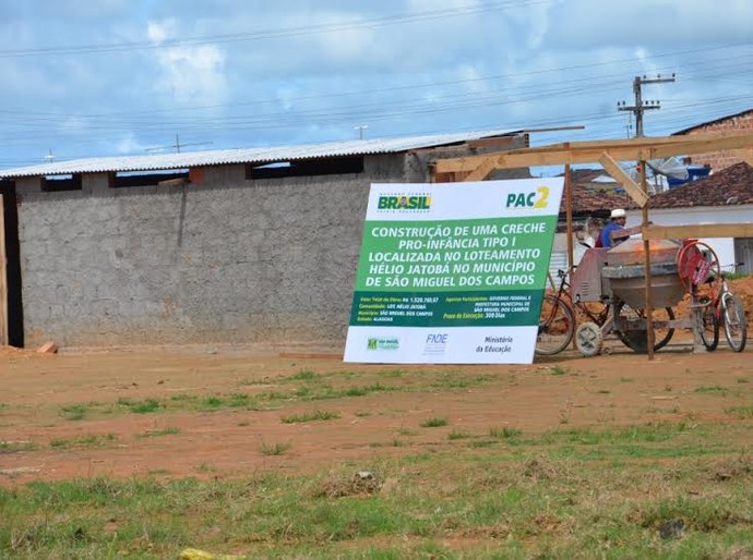 Nova creche começa a ser construída em São Miguel dos Campos