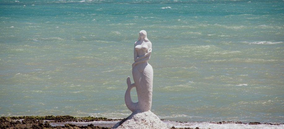 Escultura da Sereia, localizada no bairro Riacho Doce, é uma das Unidades Especiais de Preservação Culturais (UEPs). Foto: Cortesia.