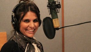 Aline Barros em estúdio - Foto: Divulgação