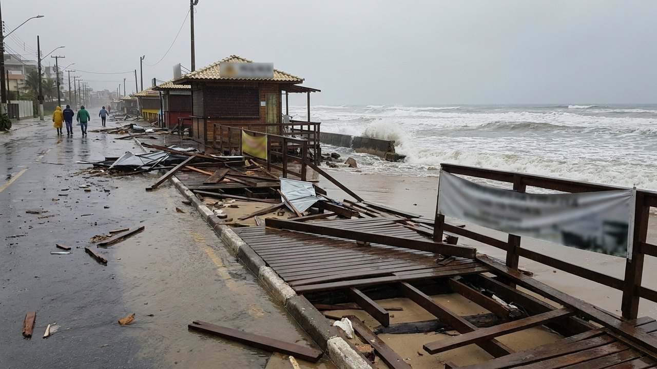 Tsunami meteorológico no Brasil: autoridades confirmam fenômeno após estragos em SC