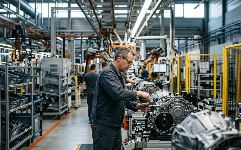 Produção industrial alemã recua 0,3% em fevereiro