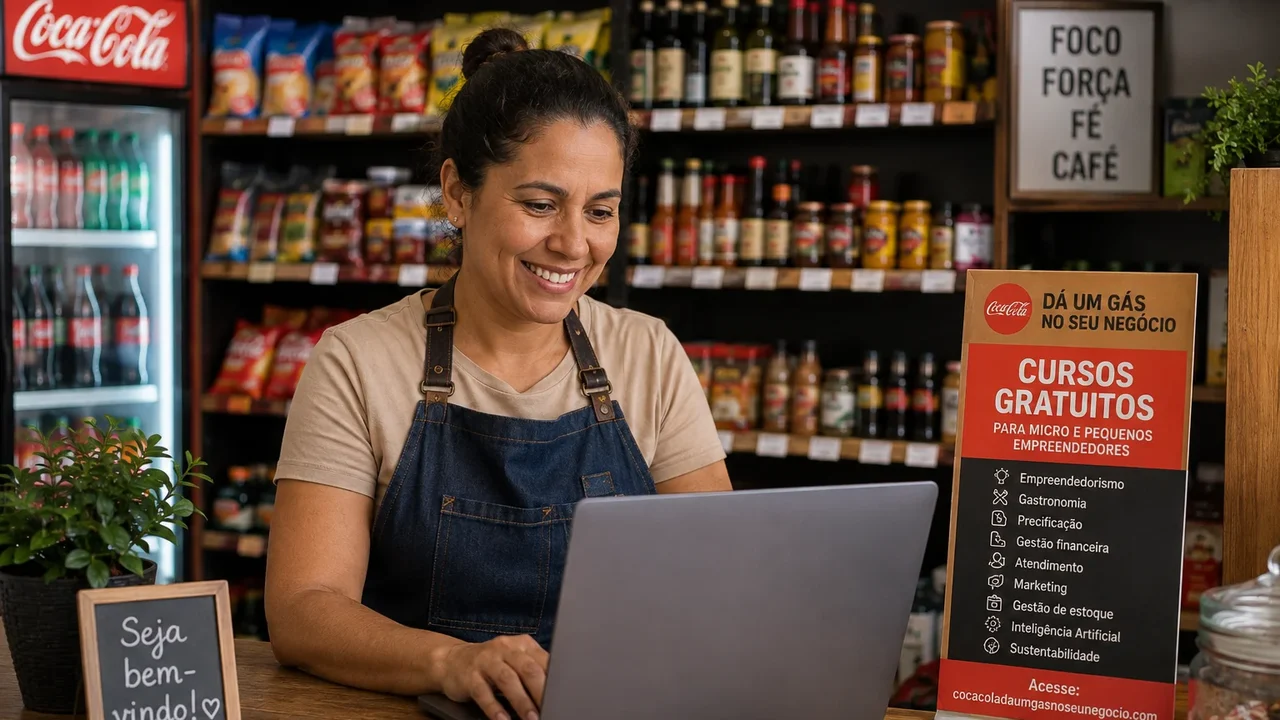 Coca-Cola Brasil oferece cursos gratuitos e com certificação para pequenos empreendedores