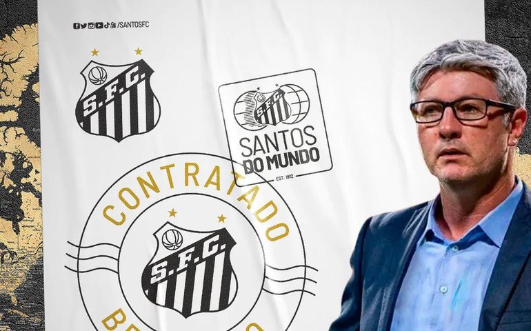 Com ajuda de Falcão, Santos oficializa a contratação do técnico Odair Hellmann