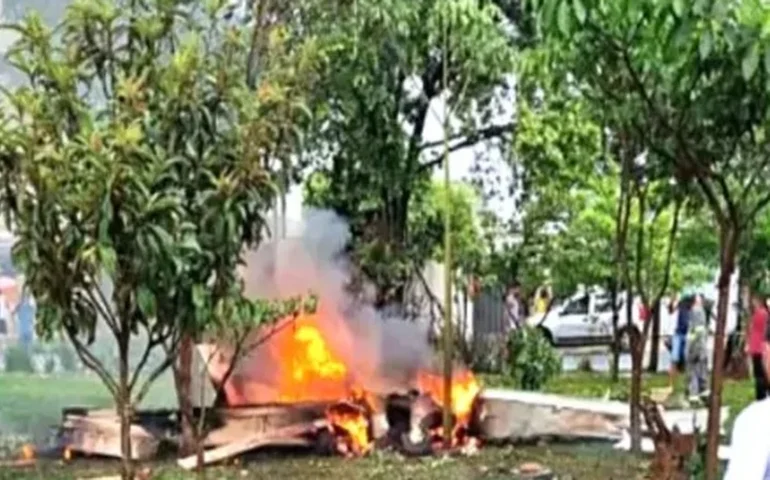 Avião de pequeno porte cai no interior de SP; piloto morreu