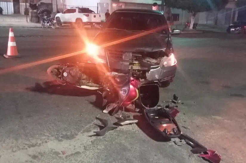 Motociclista fica ferido após se envolver em acidente com carro, na AL-110