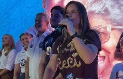 Candidata à ALE, ex-prefeita Ceci marca presença em grande ato do PP na capital alagoana