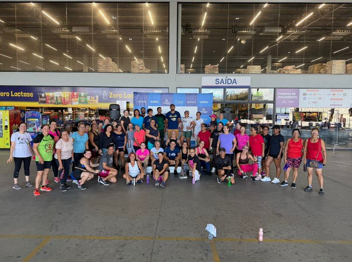 Promessas de Ano Novo em ação: segunda-feira começa fitness no Jomart Atacarejo