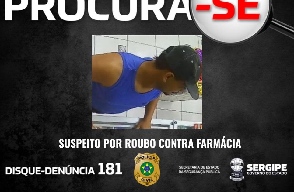 CARTAZ PROCURA-SE PC - Editável / Foto: Foto: Reprodução SSP/SE