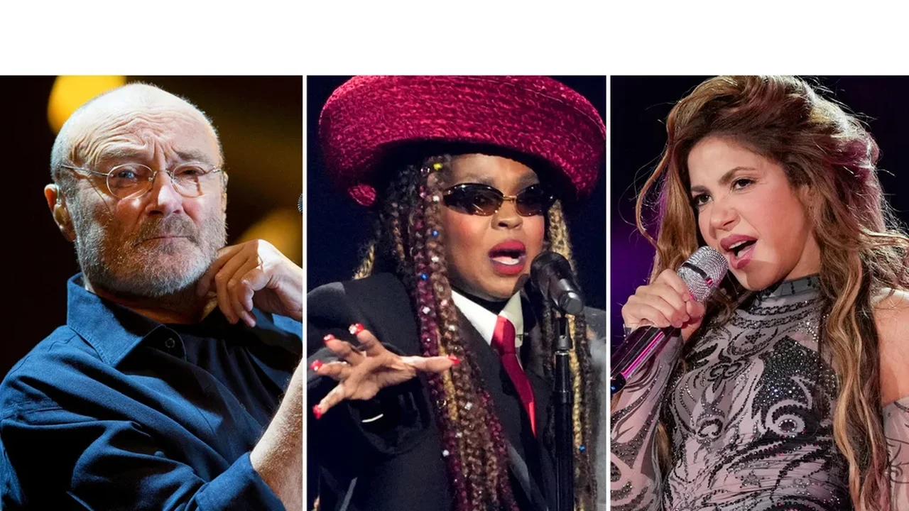 Phil Collins, Lauryn Hill, INXS, Iron Maiden, Luther Vandross e Shakira recebem indicações para o Hall da Fama do Rock and Roll