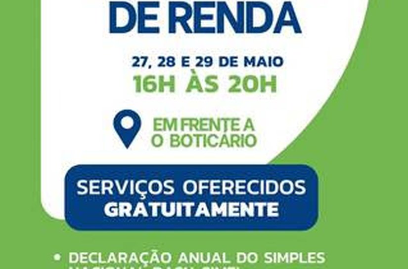 Contribuintes podem realizar o preenchimento gratuito da Declaração no Shopping Pátio Maceió, na Anhanguera