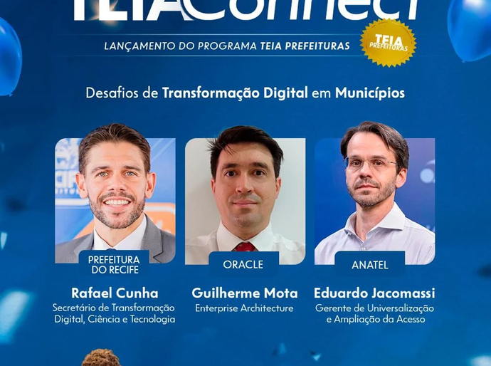 Painel debate desafios da transformação digital nos municípios durante edição especial do TEIA Connect