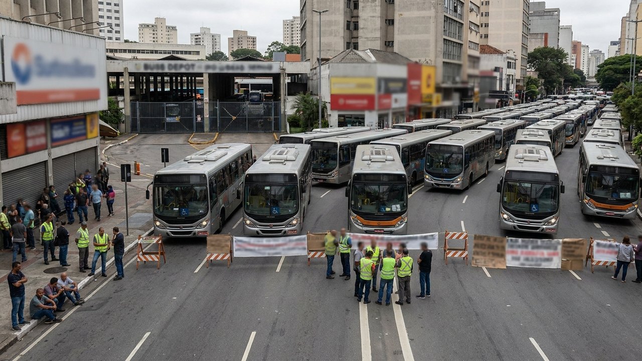 Motoristas de ônibus mantêm greve após nova rodada de negociação sem acordo com empresários
