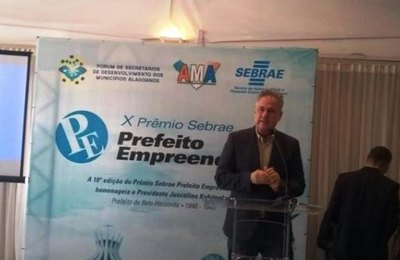 Prefeito Joaquim Beltrão é contemplado com o X Prêmio Sebrae Prefeito Empreendedor 