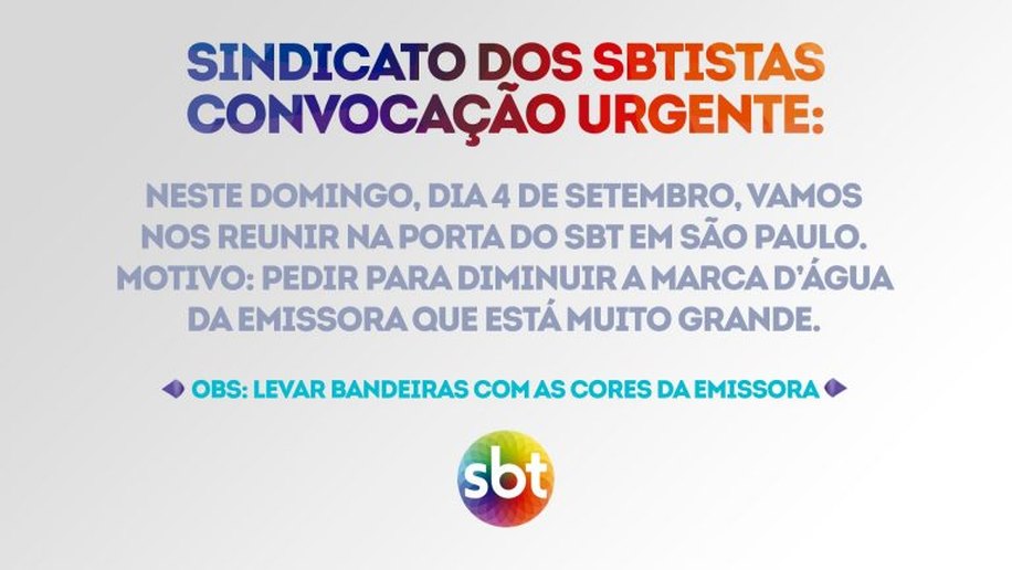 Fãs do SBT organizam protesto na sede da emissora neste domingo (4)