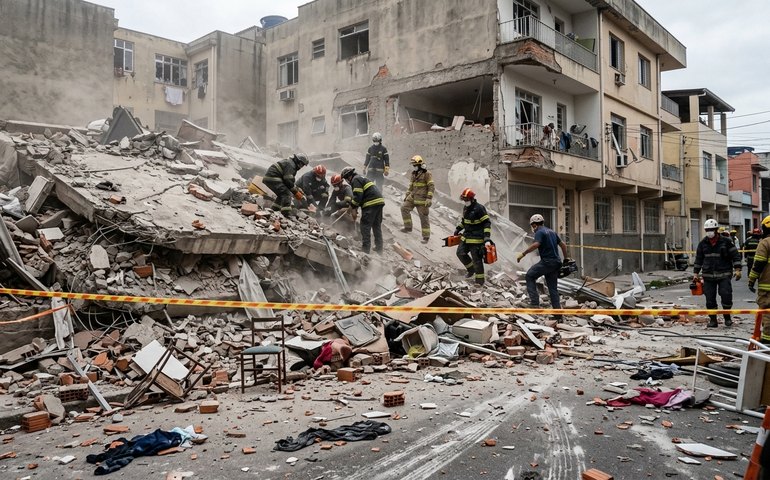 Explosão em área residencial deixa feridos e soterrados em São Paulo