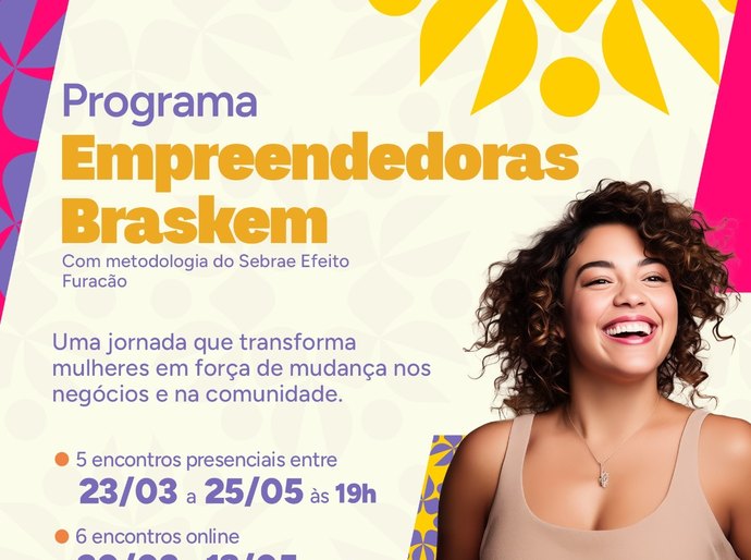 Programa gratuito promove capacitação para fortalecer negócios liderados por mulheres