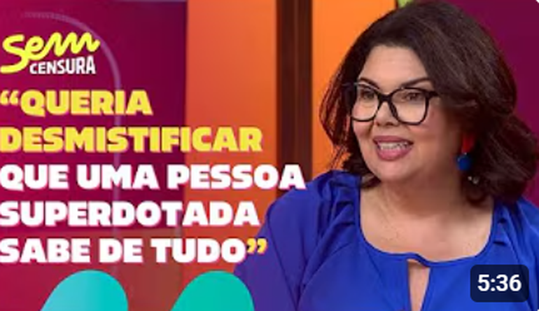 Sem Censura | Atriz Fabiana Karla esclarece sua condição de superdotação